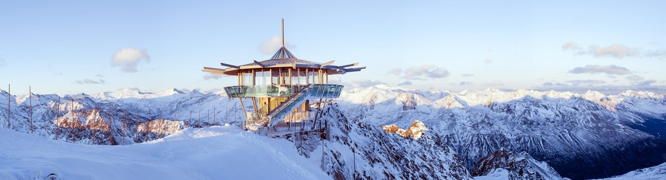 Top Mountain Star, Österreich. Feuerverzinkte Stahlkonstruktion.